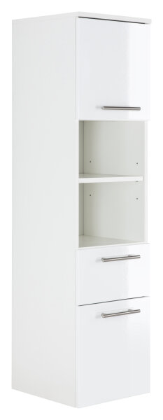 Hochschrank VIVA 134,5cm weiss hochglanz