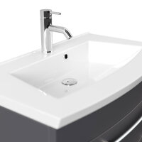 Waschplatz LUNA 82cm anthrazit seidenglanz