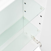 Spiegelschrank 70cm Beton-Optik mit Design LED-Lampe