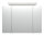 Spiegelschrank 90cm Beton-Optik mit Design LED-Lampe