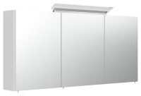 Spiegelschrank 140cm weiß hochglanz mit Design...