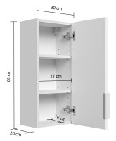 Badmöbelset LAGO 4-teilig Oak/grafit matt