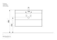 Waschtisch ARTEMIS 75,5cm Grafit SoftTouch