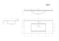 Waschtisch HOMELINE 101cm weiß hochglanz