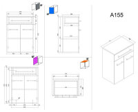 Hängeschrank LEVANA XL Grafit SoftTouch