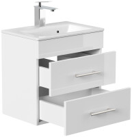Waschtisch PORTUS 50cm weiß hochglanz (SlimLine)