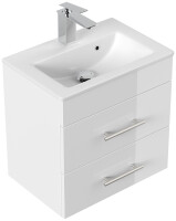 Waschtisch PORTUS 50cm weiß hochglanz (SlimLine)