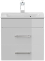 Waschtisch PORTUS 50cm weiß hochglanz (SlimLine)