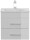 Waschtisch PORTUS 50cm weiß hochglanz (SlimLine)