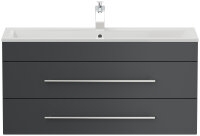 Waschtisch PORTUS 100cm Grafit SoftTouch (SlimLine)