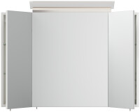 Spiegelschrank 90cm weiß hochglanz mit LED-Beleuchtung