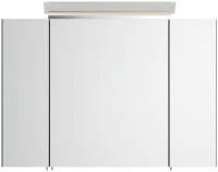 Spiegelschrank 90cm Grafit SoftTouch mit LED-Beleuchtung