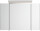 Spiegelschrank 90cm Grafit SoftTouch mit LED-Beleuchtung