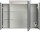 Spiegelschrank 90cm Grafit SoftTouch mit LED-Beleuchtung