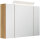 Spiegelschrank 90cm Eiche gold mit LED-Beleuchtung
