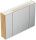 Spiegelschrank 90cm Eiche gold mit LED-Beleuchtung