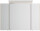 Spiegelschrank 90cm Eiche gold mit LED-Beleuchtung