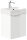Waschtisch CUBI SlimLine 40cm weiß hochglanz