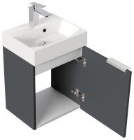 Waschtisch CUBI SlimLine 40cm Grafit SoftTouch