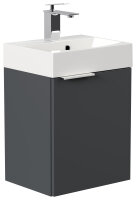 Waschtisch CUBI SlimLine 40cm Grafit SoftTouch