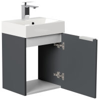 Waschtisch CUBI SlimLine 40cm Grafit SoftTouch