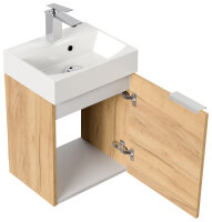 Waschtisch CUBI SlimLine 40cm Eiche gold