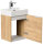 Waschtisch CUBI SlimLine 40cm Eiche gold