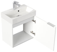 Waschtisch CUBI SlimLine 50cm weiß hochglanz