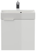 Waschtisch CUBI SlimLine 50cm weiß hochglanz