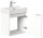 Waschtisch CUBI SlimLine 50cm weiß hochglanz