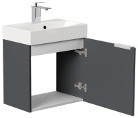 Waschtisch CUBI SlimLine 50cm Grafit SoftTouch