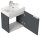 Waschtisch CUBI SlimLine 50cm Grafit SoftTouch