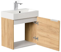 Waschtisch CUBI SlimLine 50cm Eiche gold