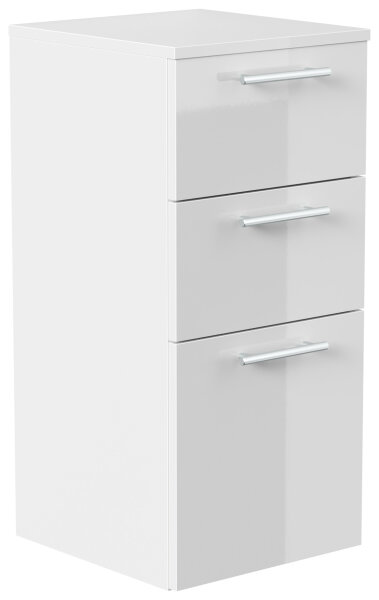 Midi-Hängeschrank 35,2x75x36,8cm weiss hochglanz