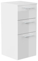 Midi-Hängeschrank 35,2x75x36,8cm weiss hochglanz