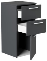 Midi-Hängeschrank 35,2x75x36,8cm Grafit SoftTouch