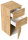 Midi-Hängeschrank 35,2x75x36,8cm Eiche gold