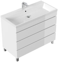 Waschtisch FELLINI S 100cm weiß hochglanz