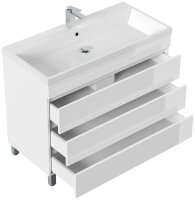 Waschtisch FELLINI S 100cm weiß hochglanz