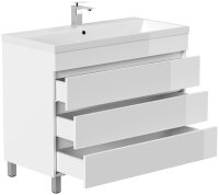Waschtisch FELLINI S 100cm weiß hochglanz