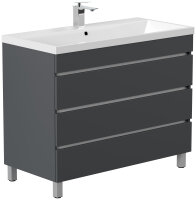 Waschtisch FELLINI S 100cm Grafit SoftTouch