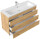 Waschtisch FELLINI S 120cm Eche gold