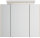 Spiegelschrank 75cm Eiche gold mit LED-Beleuchtung