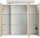 Spiegelschrank 75cm Eiche gold mit LED-Beleuchtung