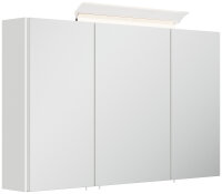 Spiegelschrank 100cm weiß hochglanz mit...