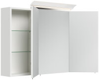Spiegelschrank 100cm weiß hochglanz mit...