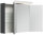 Spiegelschrank 100cm Grafit SoftTouch mit LED-Beleuchtung
