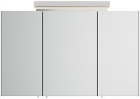 Spiegelschrank 120cm Grafit SoftTouch mit LED-Beleuchtung