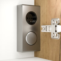 Spiegelschrank 120cm Eiche gold mit LED-Beleuchtung