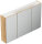 Spiegelschrank 120cm Eiche gold mit LED-Beleuchtung